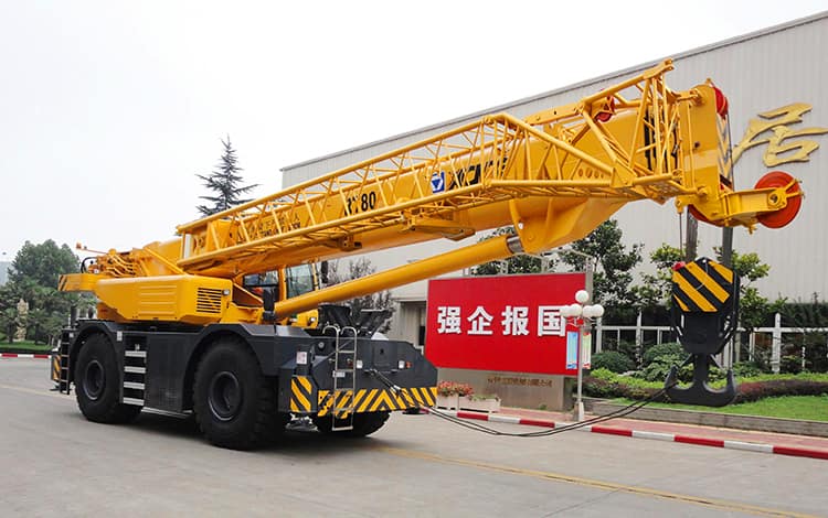 XCMG Official 80 Ton Terrain Crane Rough Crane RT80 China New Rough Terrain Mobile Crane for Sale